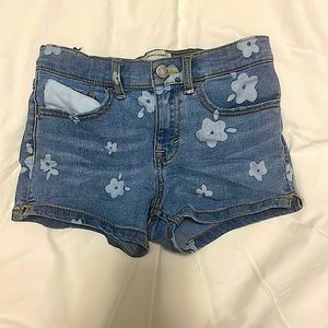 Children’s denim flower shorts